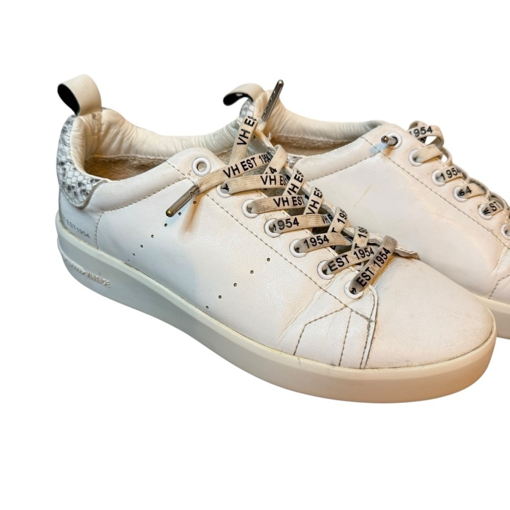 Vintage Havana | Laila White Snake Multi Leather Sneakers | Sz 8